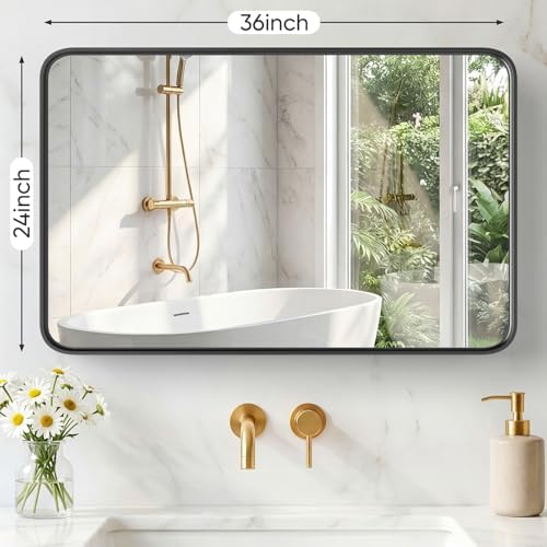 Sweetcrispy Bathroom Mirror 36x24 Inch, Vanity Mirror - Image 2