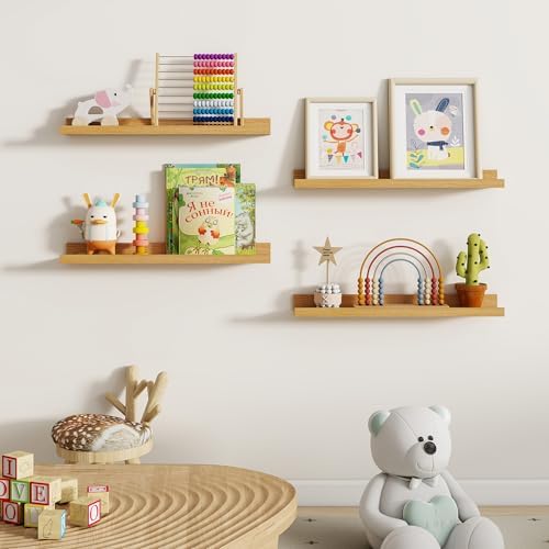 Dreamland Picture Ledge Shelf for Wall, Floating Shelves Set of 2, 24 Inch Long - Image 5
