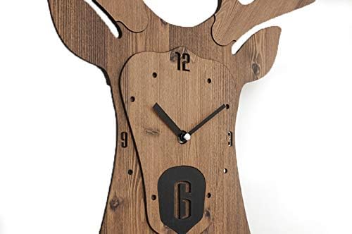 Stephanie Imports Modern Minimalist Reindeer Light Wall Clock - Image 2