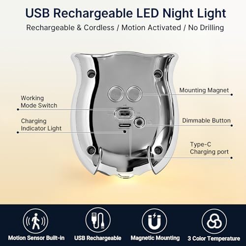 Motion Sensor Night Light:Rechargeable Light 2 - Image 5