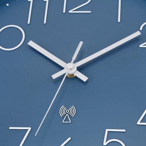 Foxtop 12" Atomic Wall Clock Battery Operated Modern Analog Clock - Image 5