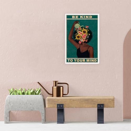 Dcvjiy Retro Be Kind To Your Mind Poster Fashion Black Girl Wall Art Lose Your - Image 5