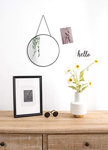 Dahey 11.8" Small Circle Round Office Wall Hanging Mirror - Image 2