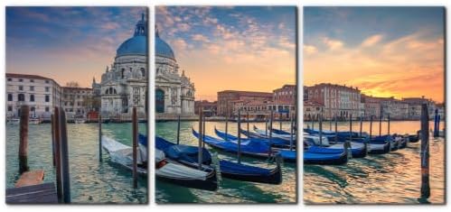 Pacimo Framed Venice Cityscape Wall Art Set of 3, Santa Maria Della Salute by Pacimo
