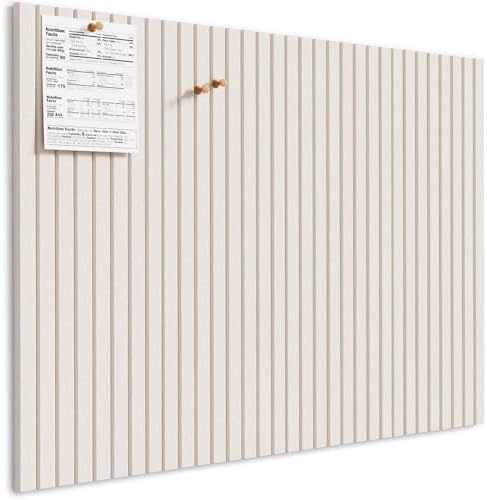 MaxGear Bulletin Board 48" x 36", Light Tan Felt Wall Tiles Home Decor by MaxGear
