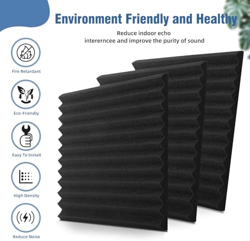 100 Pack Acoustic Panels 1 X 12 X 12 Inches - Image 4