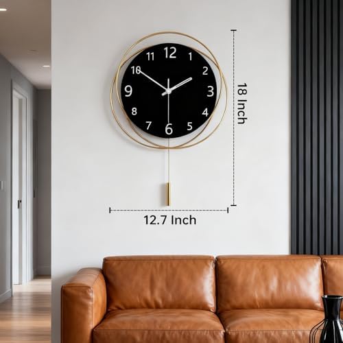 Decorative Wall Clock Silent Non-Ticking Quality Quartz Battery Operated - Image 2