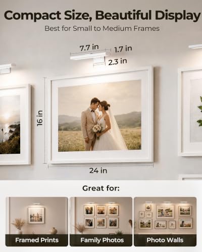 EZVALO Picture Light for Wall, Rechargeable 2400mAh Lights Wireless - Image 3