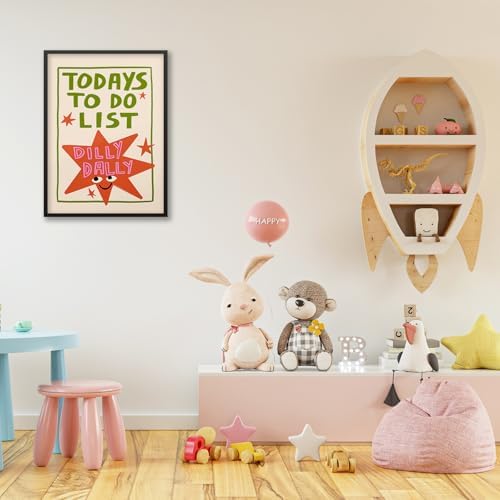 Colorful Cute Star Wall Art Fashion Fun Quote Canvas Posters Minimalist Today's - Image 6