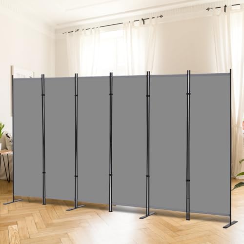 RANTILA 6 Panel Room Divider, 6 FT Folding Privacy Screen - Image 2