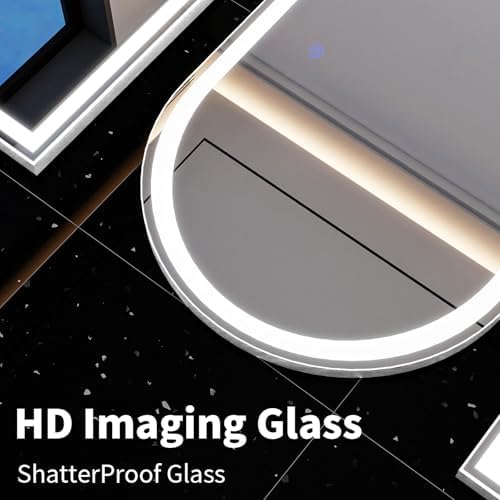 VooBang 71"x32" Large LED Arched Mirror Full Length - Image 5