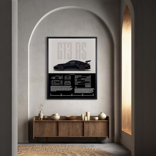 InkFlow Posters Vintage Racing Car Canvas Poster - Image 4