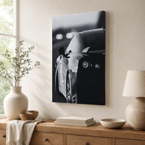 InkFlow Posters Gold & Gold Automotive Canvas Poster - Image 3
