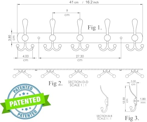 GlazieVault Coat Rack Wall Mount - Image 6