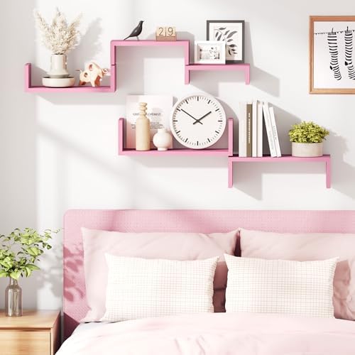 SRIWATANA Pink Floating Shelves - Image 5