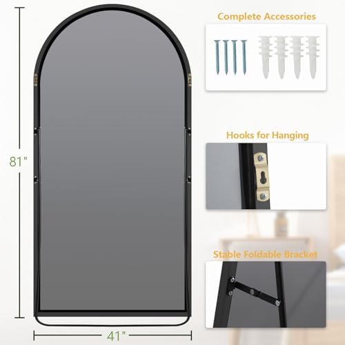 MELOMOIR Arched Oversized Floor Mirror, Full Body Mirror - Image 6