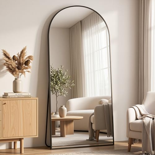 76"x34" Arched Full Length Mirror, Full Body Floor Mirror by Unknown