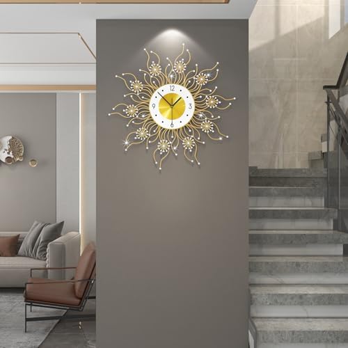 FLEBLE Decorative Large Wall Clocks Modern Clock Silent Battery Operated - Image 2