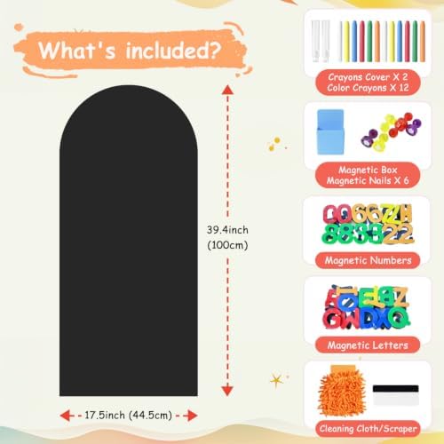 Magnetic Wall Decal for Kids 39.3x17.5 Inches Black New Magnetic Wall Decal - Image 2