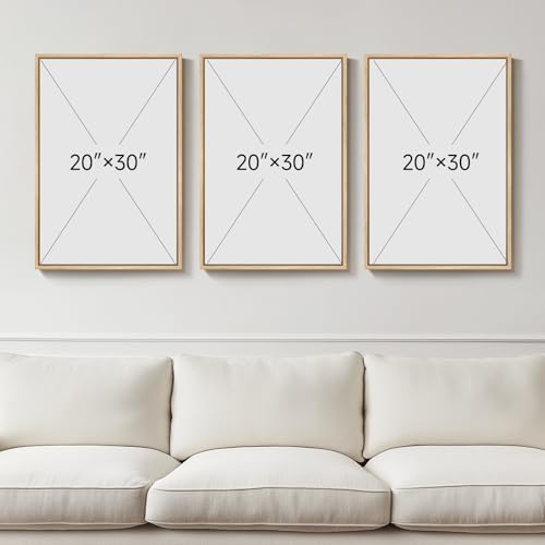 Framed Sage Green Orange Boho Abstract Wall Art - Image 3