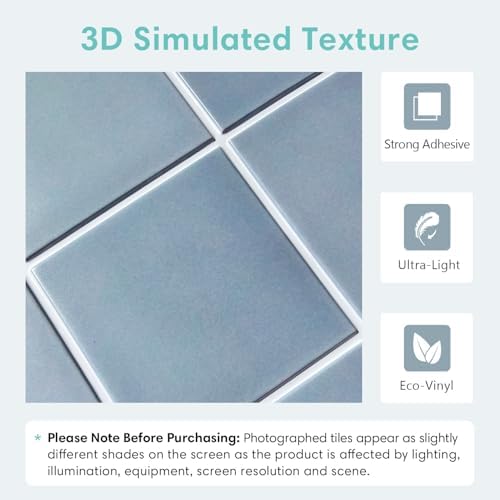 Commomy 10 Pcs Faux Brick 3D Peel and Stick Tile 11.8"x11.8" - Image 3