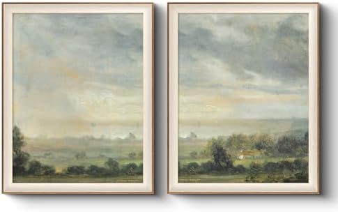 VIYYIEA Framed Impressionist Countryside Scene Wall Art Set, 16×20 Inch by VIYYIEAART