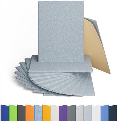 12 Pack Rectangle Acoustic Panels Self Adhesive Sound Proof Foam by Amantech