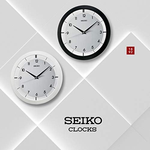 SEIKO 11 Inch St James Brushed Metal Wall Clock - Image 5