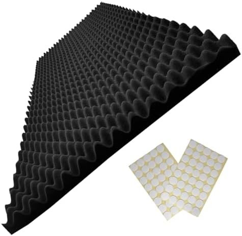 48"X 24"X 2" Egg Crate Foam Panel, Acoustic Foam, Noise Cancelling Foam Studio by Yaolabjer