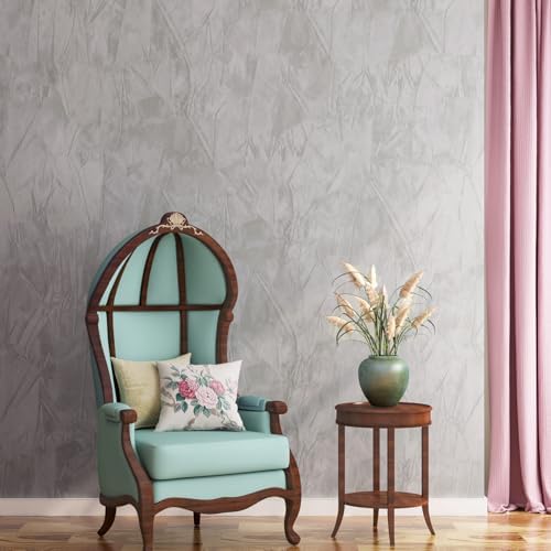 ReWallpaper Grey Wallpaper Peel and Stick Vintage Velvet Wallpaper 17.5inx23ft - Image 5