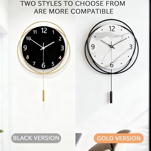 Decorative Wall Clock Silent Non-Ticking Quality Quartz Battery Operated - Image 5