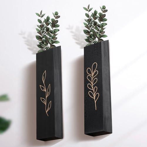 Wooden Wall Vase Planter Set of 4 - Image 6