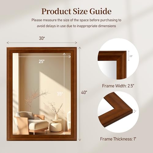 Tanmicoshomy 30x40 Inch Large Bathroom Vanity Rectangle Mirrors - Image 4