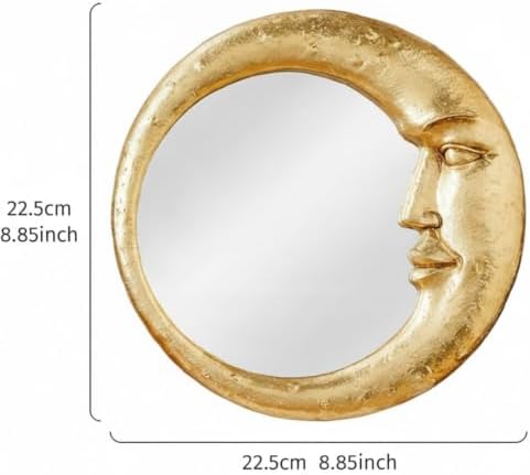 Novabright Moon Crescent Celestial Mirror 90s Wall Decor - Image 3