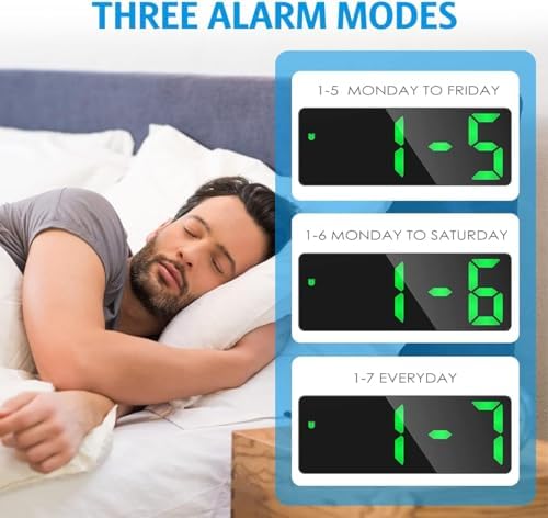 AMIR Digital Alarm Clock, Electronic Desk Clock - Image 6