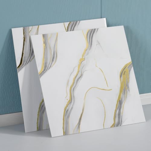 Haimin Wall Panels Peel and Stick Faux Marble Tiles 20 Pack 11.8x11.8in - Image 3