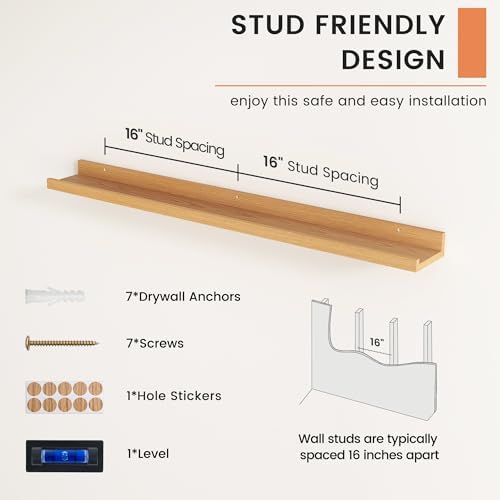 FLYJOE Picture Ledge Shelf, Floating Shelves - Image 5