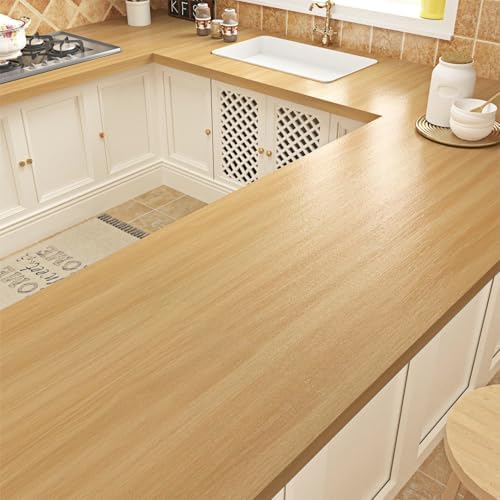 Light Brown Wood Grain Contact Paper Peel and Stick Natural Oak Wallpaer - Image 3