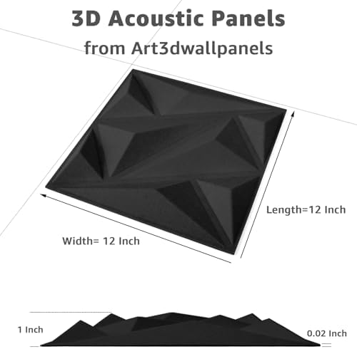 Art3dwallpanels 20 Pack Acoustic Panels, 12 X 12 Inch - Image 2