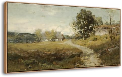 DJSYLIFE Large Framed Wall Art, Vintage Country Road Landscape, 20x40 Inch by DJSYLIFE