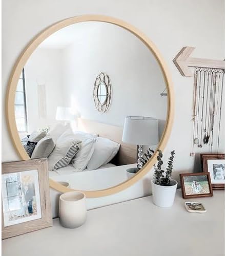 JJUUYOU Circle Wall Mirror 20 Inch Round Wall Mirror - Image 7