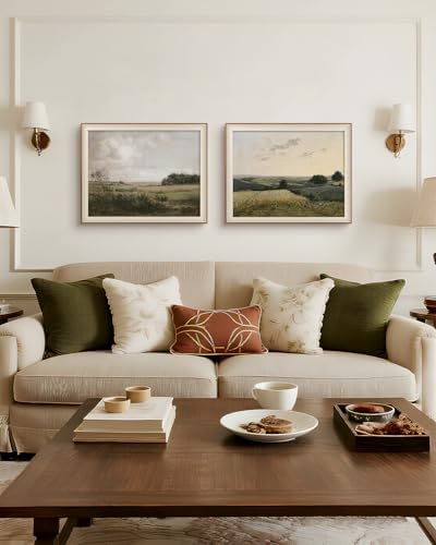 VIYYIEA Vintage Landscape Framed Wilderness Wall Art Set, 16×20 Inch - Image 2