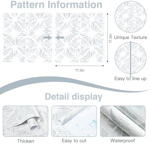 Blue Wallpaper Coastal Peel and Stick Wallpaper Boho 393"x17.3" Blue and White - Image 4
