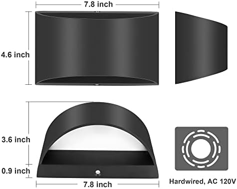 TRLIFE Modern Wall Sconces, 3000K/4000K/6000K Selectable and Dimmable LED Wall - Image 4