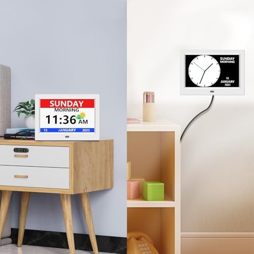 LXBYJKJ 10 Inch Digital Clock Large Font Alarm Clocks - Image 5