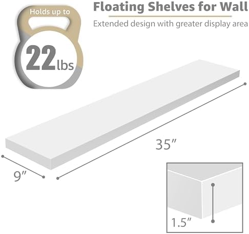 Sorbus Floating Shelves for Wall Storage - Image 3