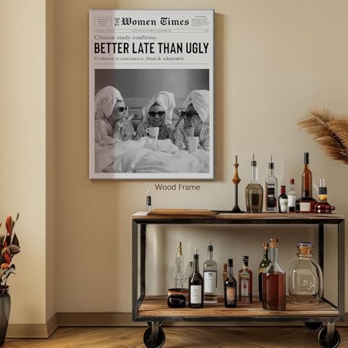 Vintage Black And White Newspaper Wall Art 12x18in Wooden Framed Trendy Better - Image 5