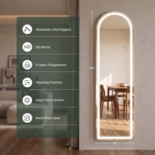 Arched LED Full Length Mirror - Image 2