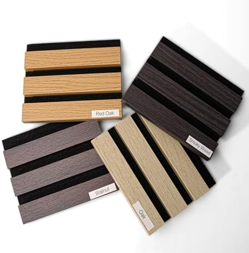 Art3dwallpanels Wood Slat Wall Panel, 4 Pack by Art3dwallpanels