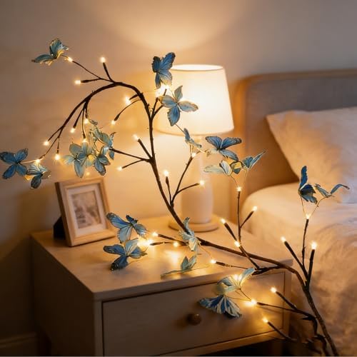 Blue Butterfly LED Tree Branch Lights - Image 4